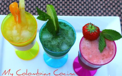 Cocteles sin Alcohol (Amarillo, Azul y Rojo)