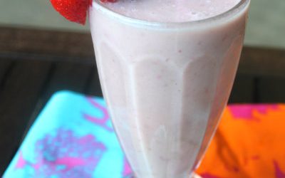 Batido de Fresas con Banano