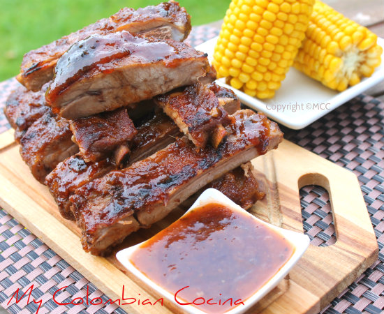 Costillas de Cerdo en Salsa BBQ de Guayaba