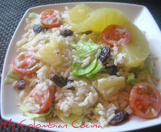 Ensalada de Arroz Agridulce