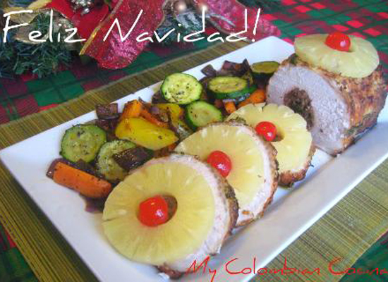 Lomo Navideño con Vegetales