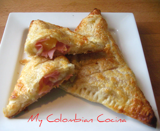 pastel de jamon y pina