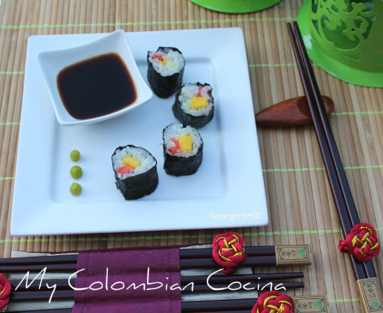 Sushi- Hoso Maki – Rolled Sushi